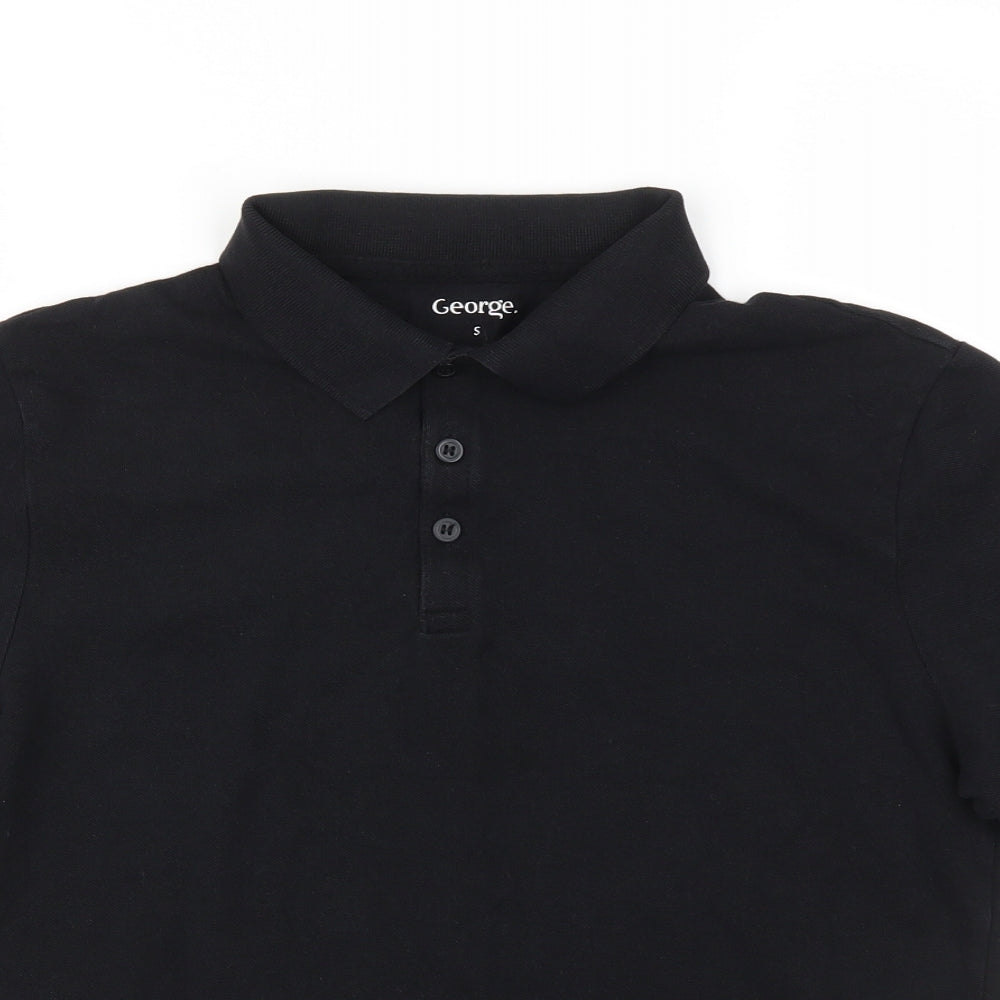 George Boys Black   Basic Polo Size S