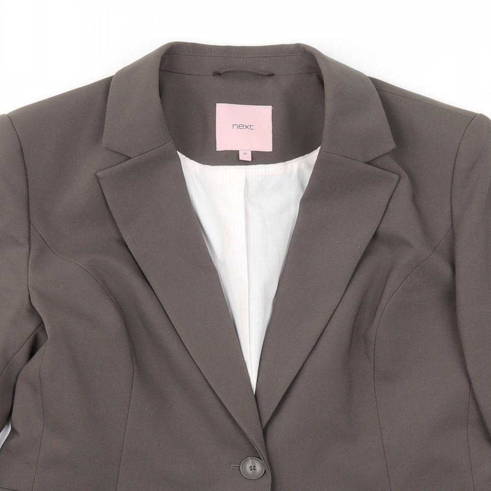 NEXT Womens Grey   Jacket Blazer Size 14