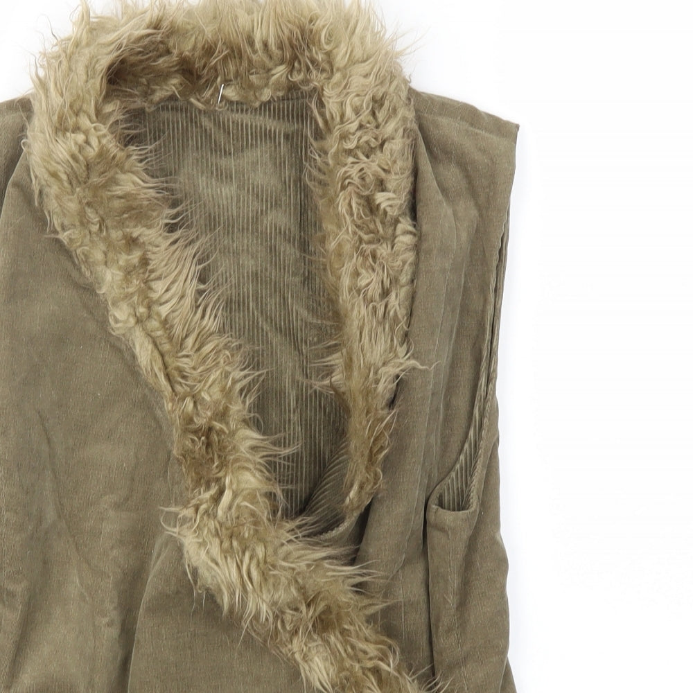 MAIS ILESTOULE SOLEIL Womens Green   Jacket Coat Size M