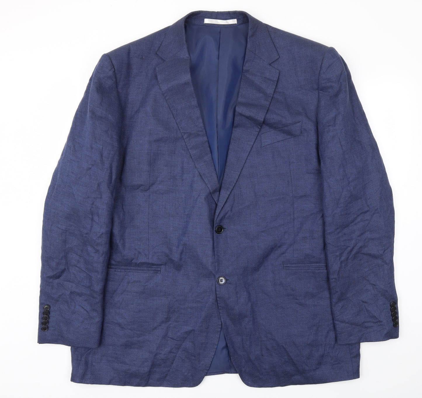 M&S Mens Blue   Jacket Blazer Size 48