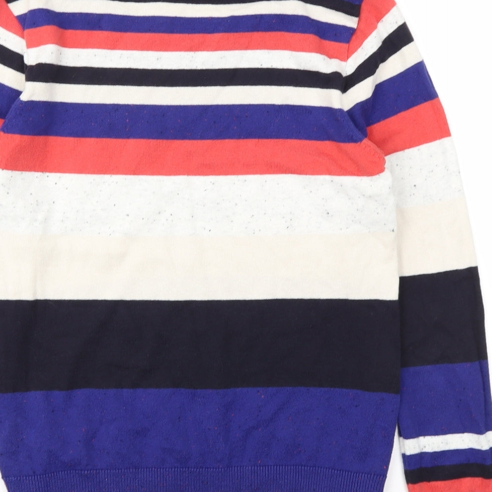 PER UNA  Womens Multicoloured Striped  Pullover Jumper Size 10