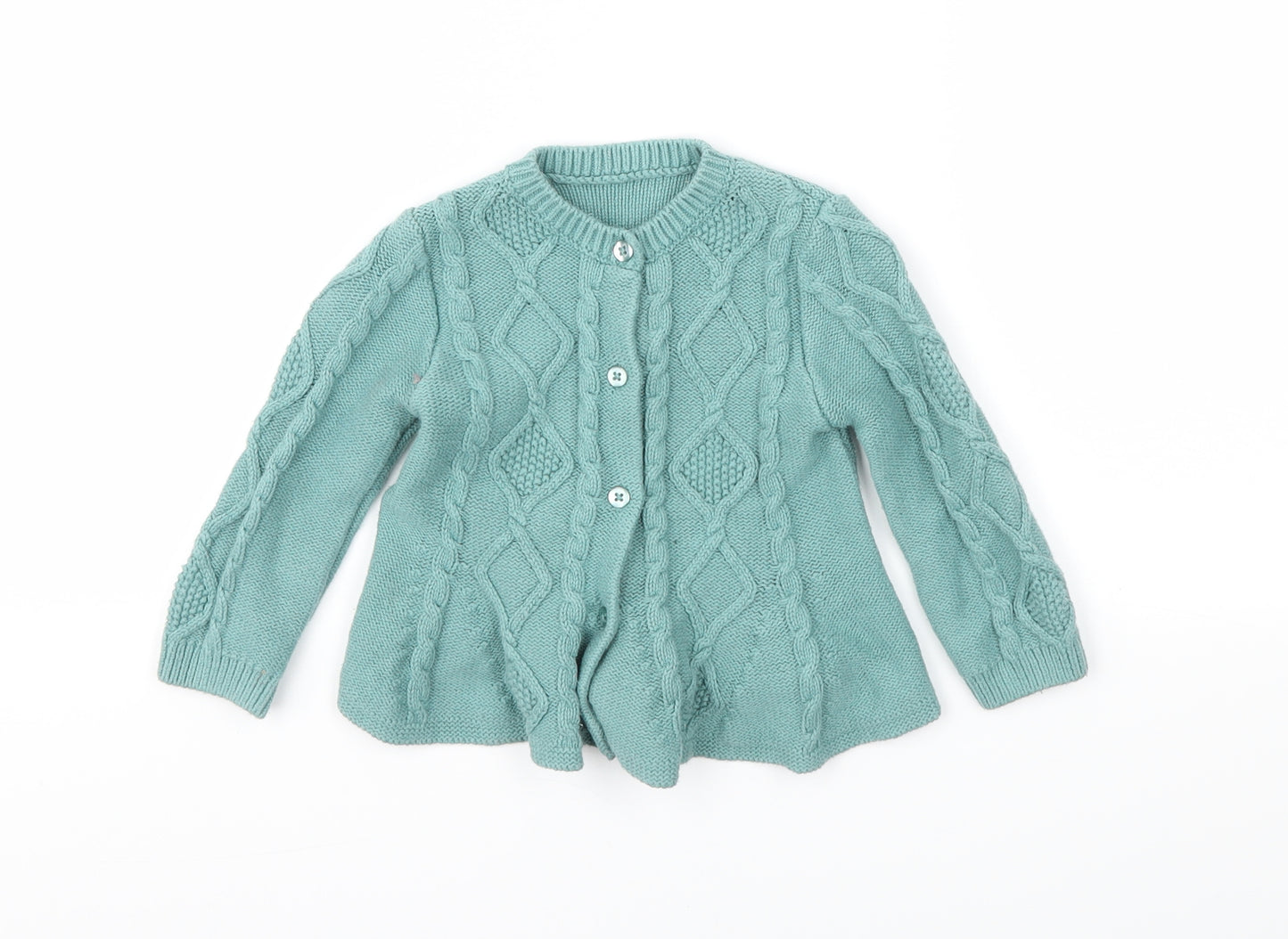 Nutmeg  Green   Cardigan Jumper Size 9-12 Months