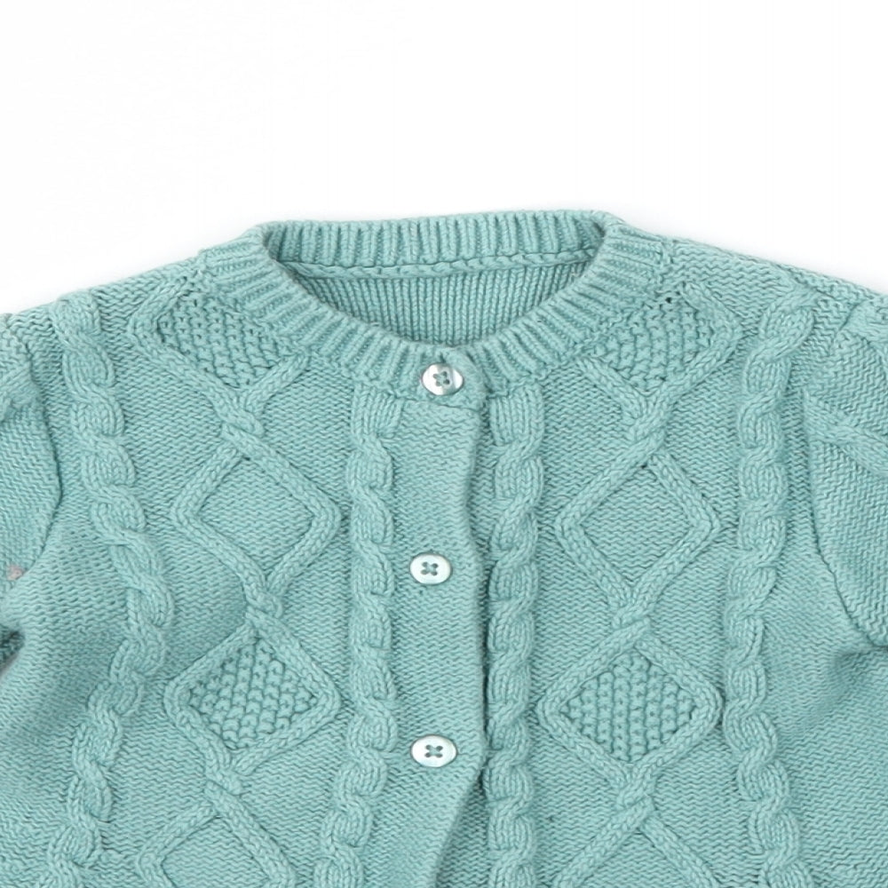 Nutmeg  Green   Cardigan Jumper Size 9-12 Months