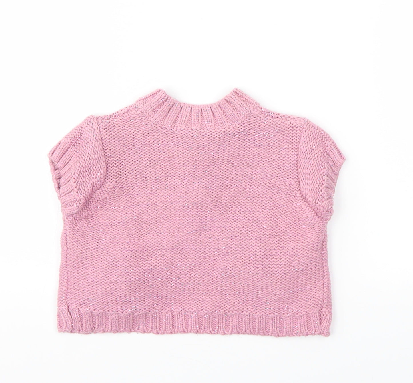 Matalan Girls Pink   Cardigan Jumper Size 9-12 Months