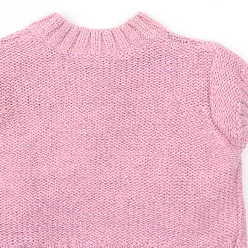 Matalan Girls Pink   Cardigan Jumper Size 9-12 Months