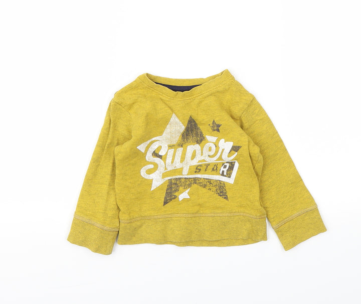 NEXT Yellow Pullover Jumper Size 9-12 Months