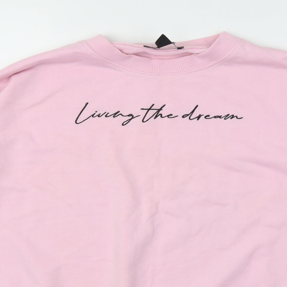 NEW LOOK  Womens Pink   Pullover Jumper Size 12