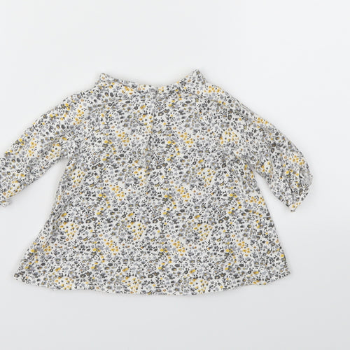 NEXT  Girls Grey Floral  Fit & Flare  Size 0-3 Months
