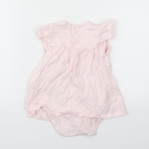 SO CUTE Girls Pink Polka Dot  Babygrow One-Piece Size 6-9 Months