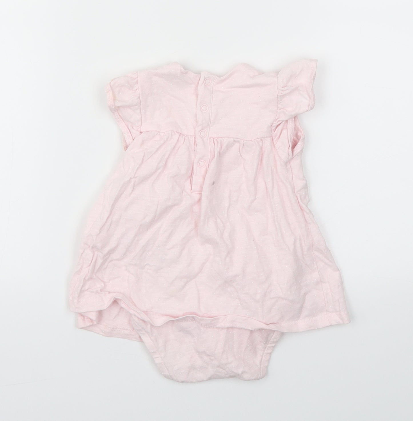 SO CUTE Girls Pink Polka Dot  Babygrow One-Piece Size 6-9 Months
