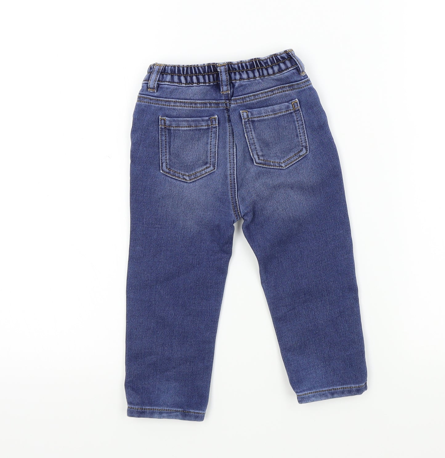 George Baby Blue Colourblock  Capri Jeans Size 12-18 Months