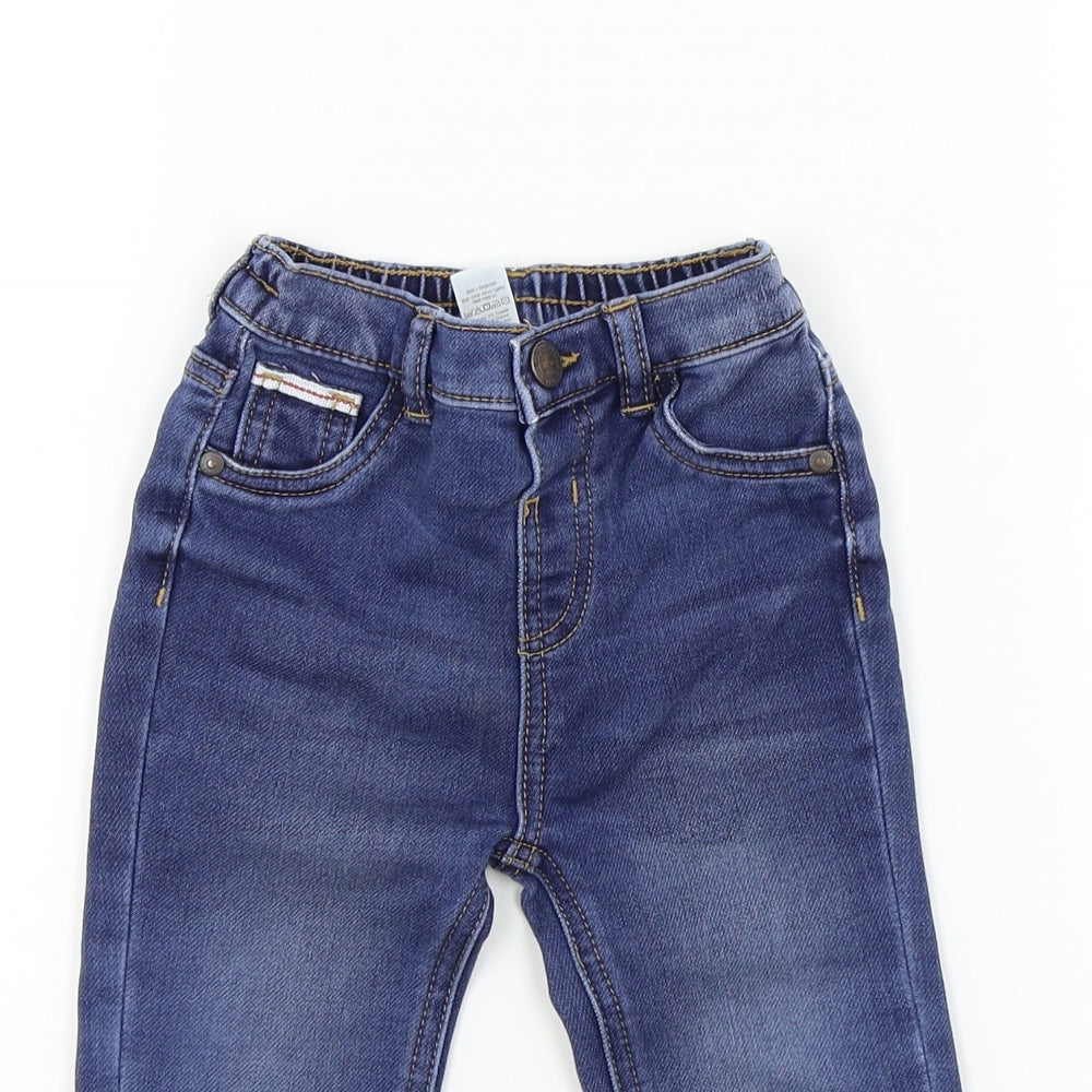 George Baby Blue Colourblock  Capri Jeans Size 12-18 Months