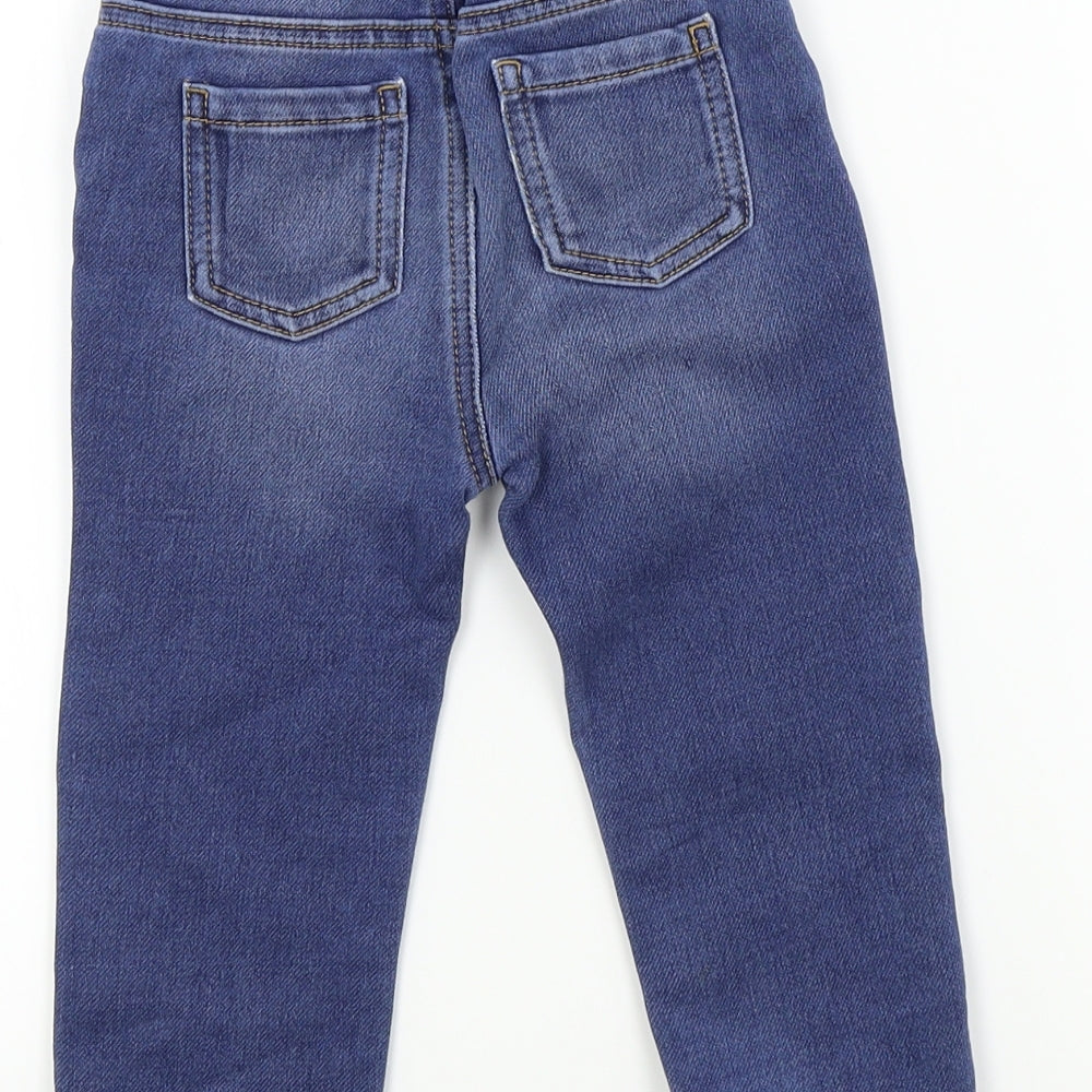 George Baby Blue Colourblock  Capri Jeans Size 12-18 Months
