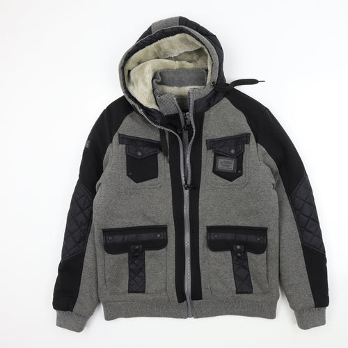 D-ROCK Mens Grey   Jacket  Size M