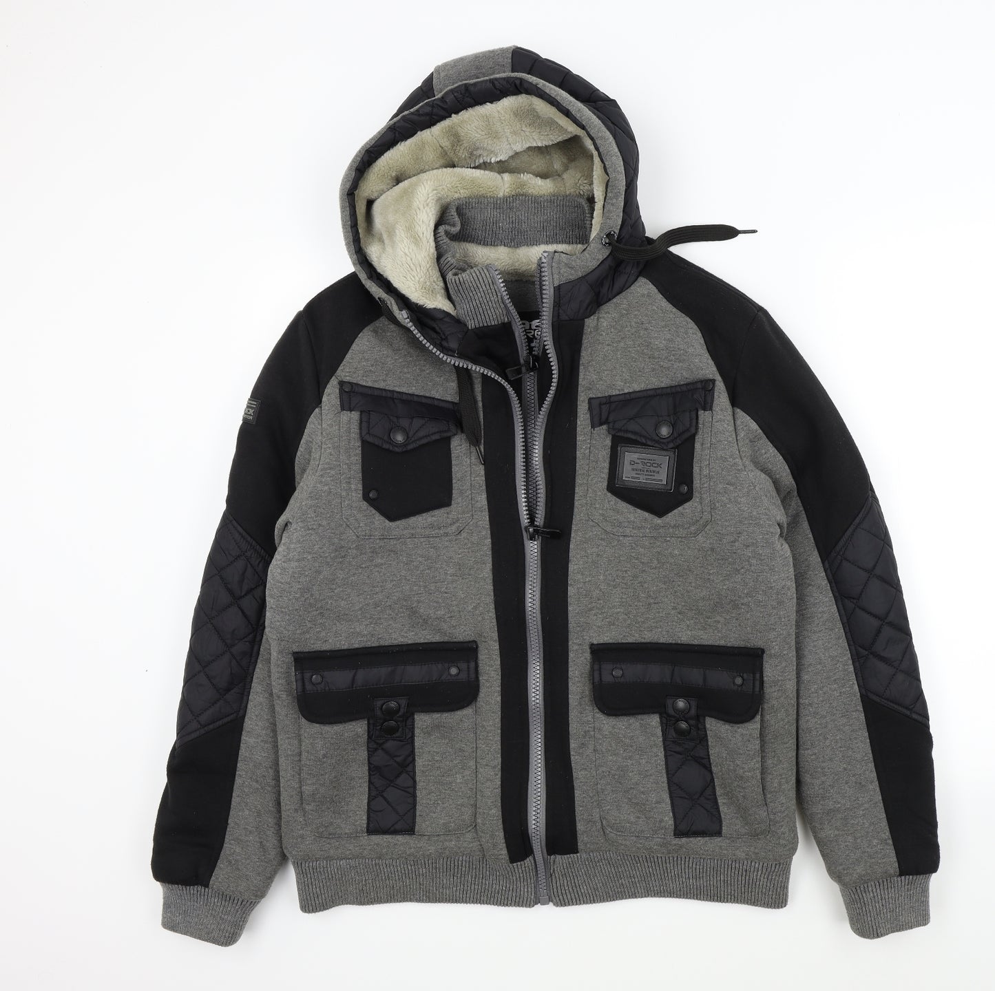 D-ROCK Mens Grey   Jacket  Size M