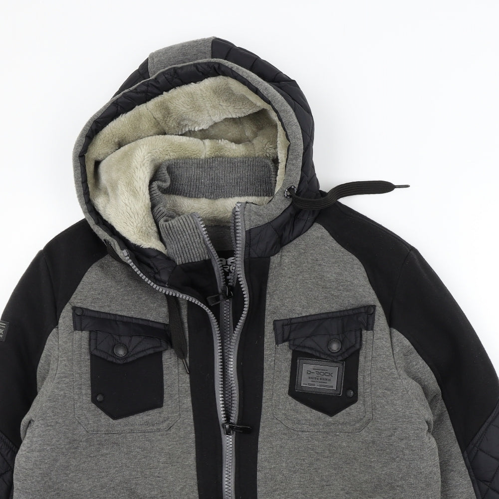D-ROCK Mens Grey   Jacket  Size M