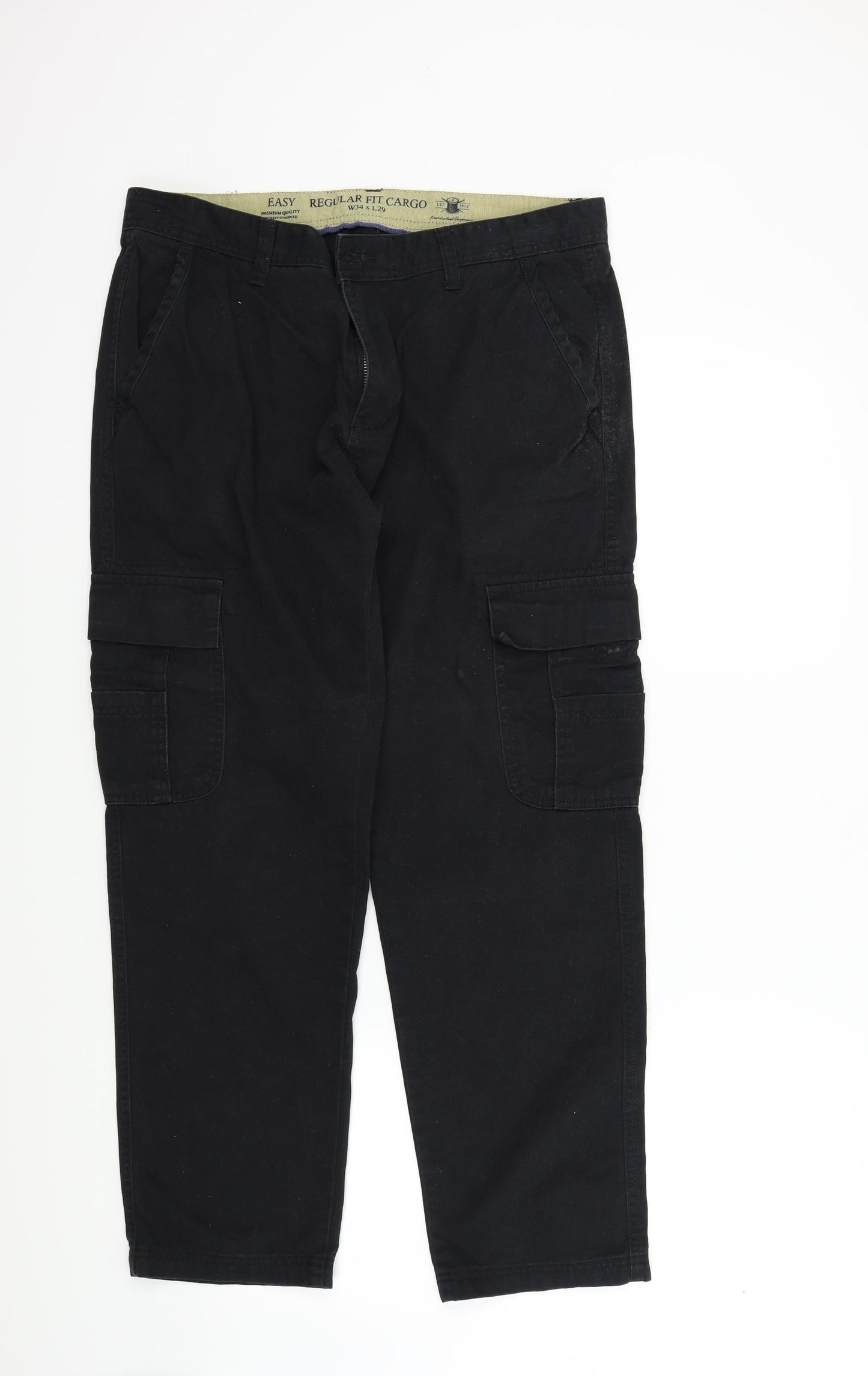 Easy Mens Black   Straight Jeans Size 34 in L29 in
