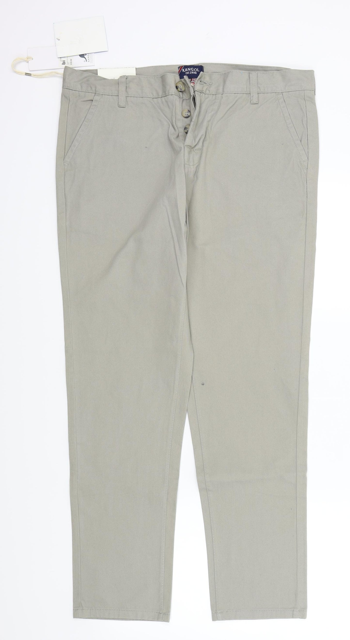 Kangol Mens Beige   Straight Jeans Size 34 in L30 in