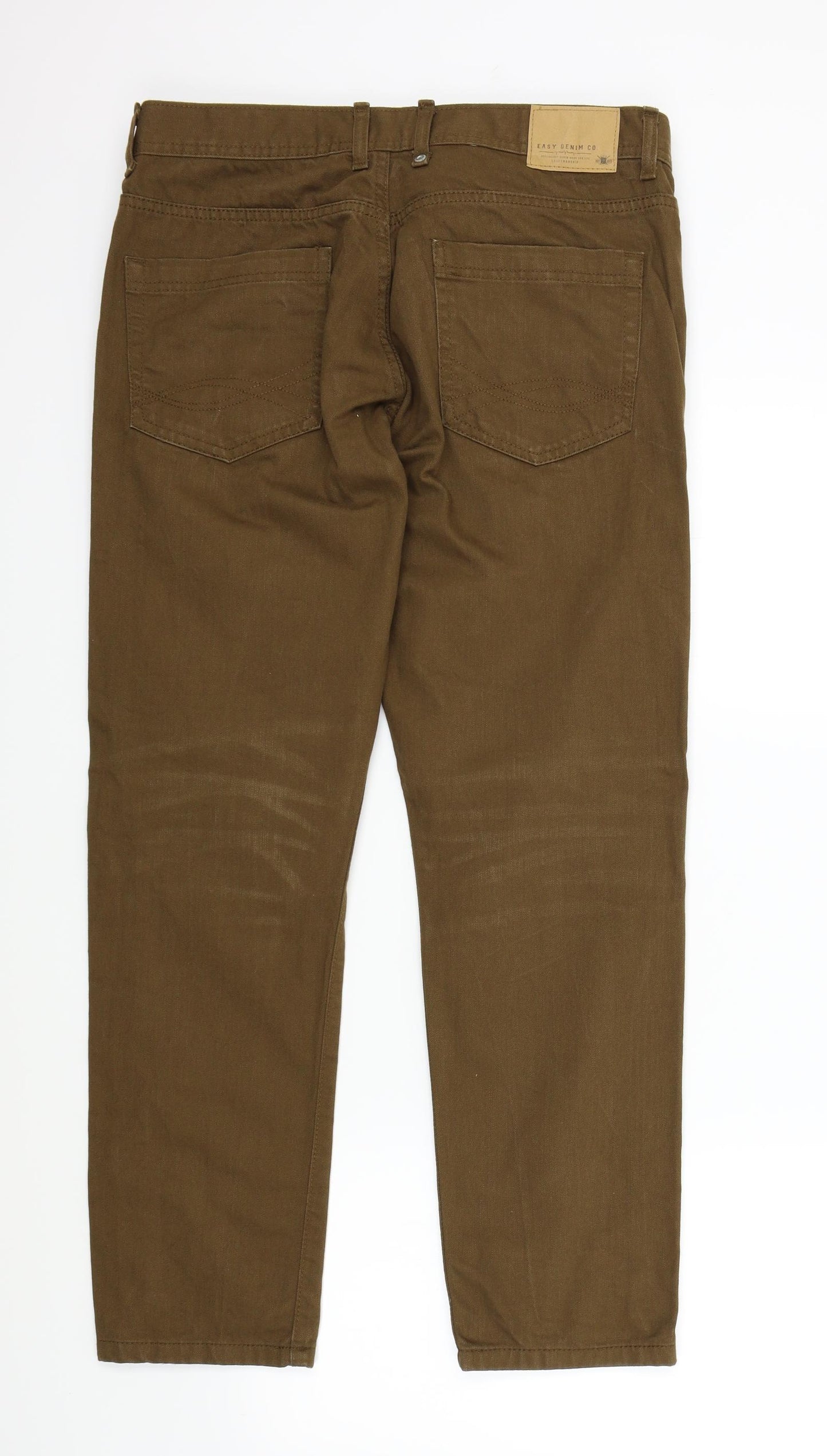 Easy Mens Brown   Straight Jeans Size 34 L30 in