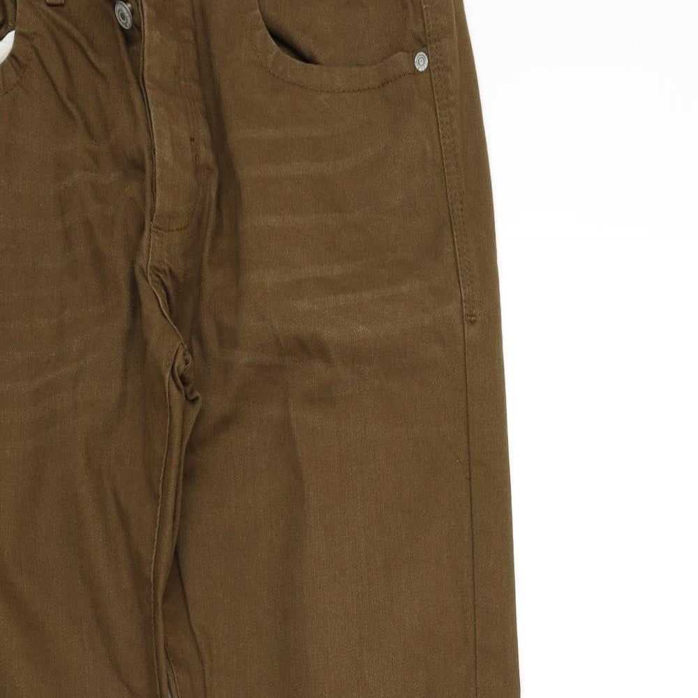 Easy Mens Brown   Straight Jeans Size 34 L30 in