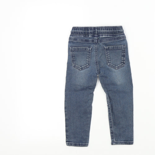 F&F Baby Blue Colourblock  Capri Jeans Size 12-18 Months