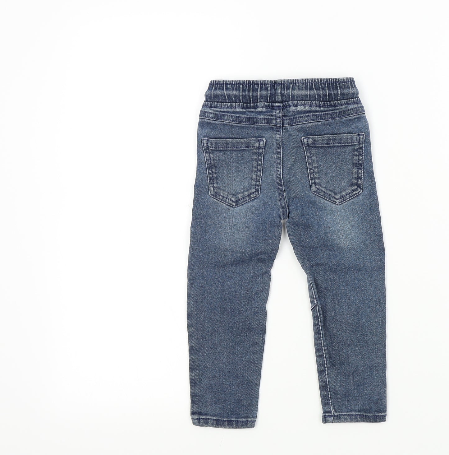 F&F Baby Blue Colourblock  Capri Jeans Size 12-18 Months