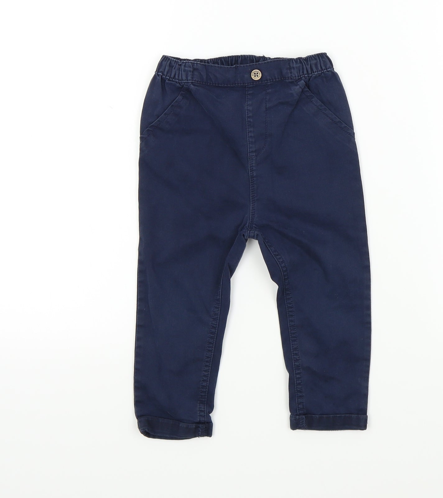 NEXT Baby Blue Colourblock  Capri Trousers Size 12-18 Months