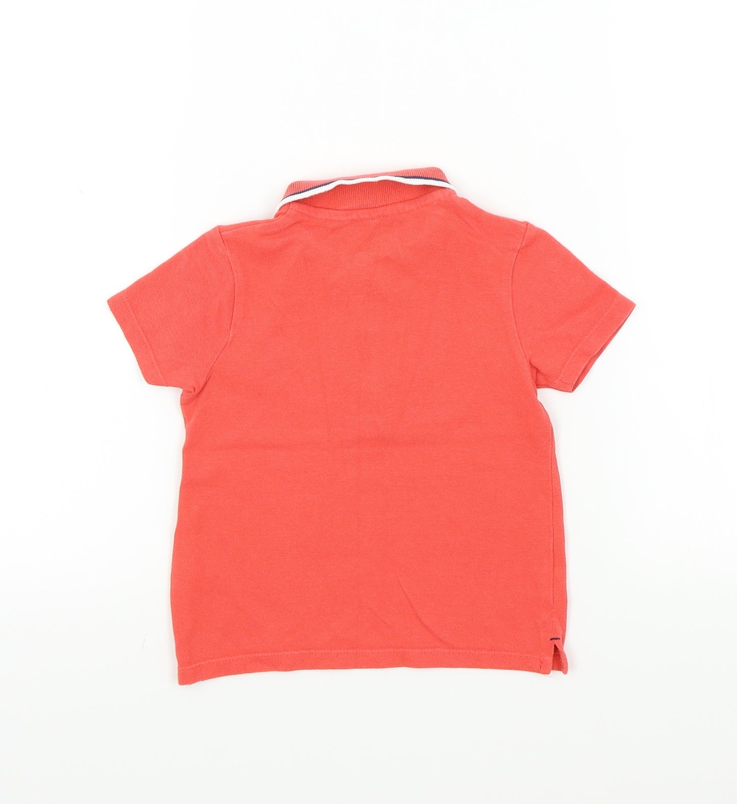 F&F Baby Orange Colourblock  Basic Polo Size 18-24 Months