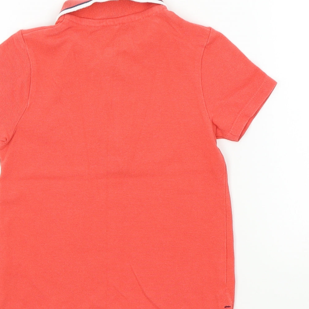 F&F Baby Orange Colourblock  Basic Polo Size 18-24 Months