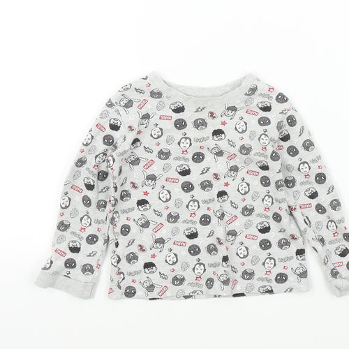 George Boys Grey Colourblock  Basic T-Shirt Size 2-3 Years  - marvel