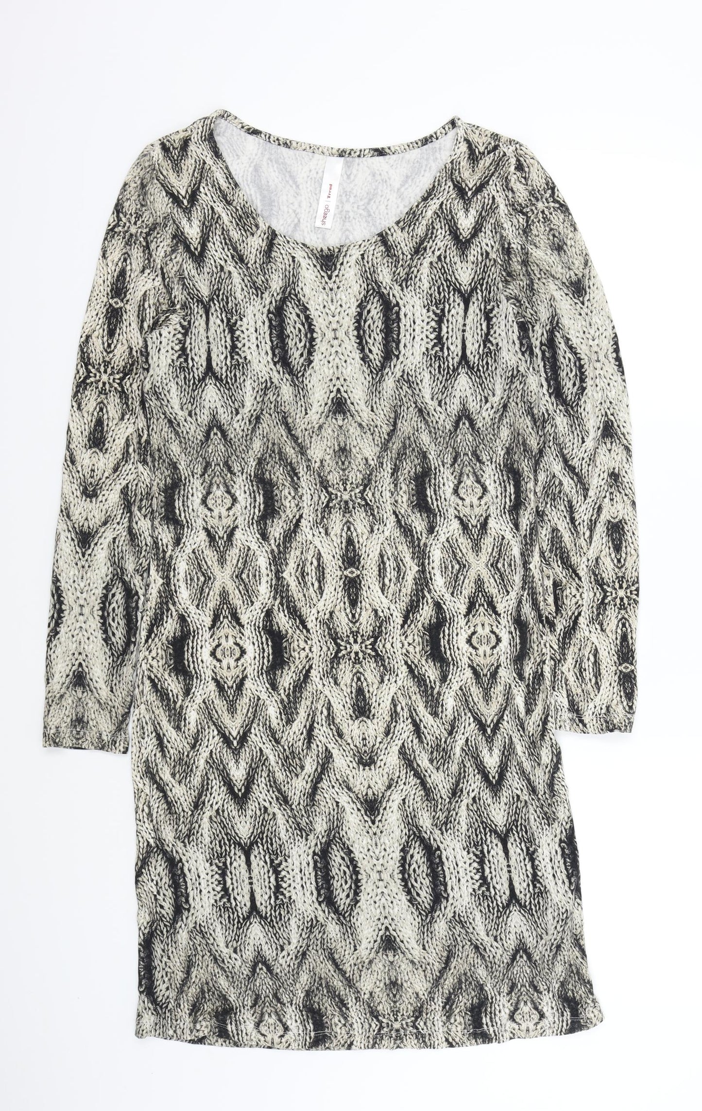 Sheego Womens Brown Animal Print  A-Line  Size 14