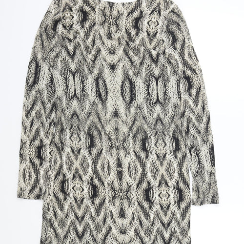 Sheego Womens Brown Animal Print  A-Line  Size 14