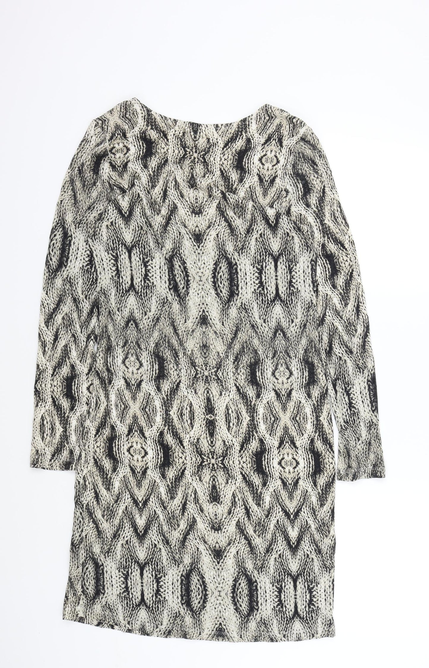 Sheego Womens Brown Animal Print  A-Line  Size 14