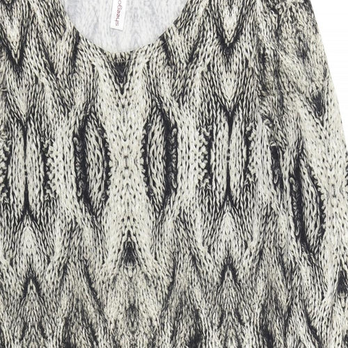 Sheego Womens Brown Animal Print  A-Line  Size 14