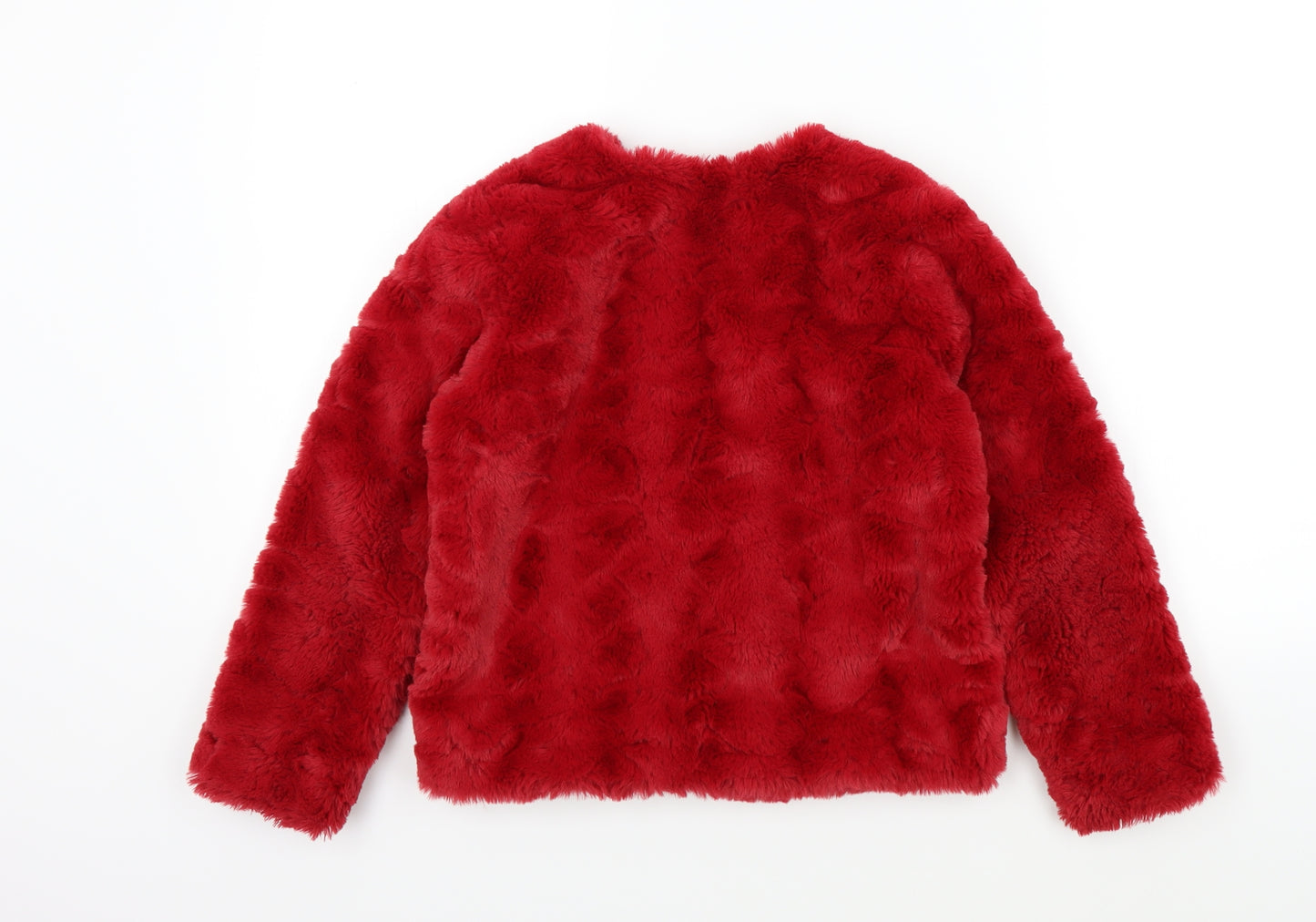 H&M Girls Red   Jacket  Size 8-9 Years  - SOFT TOUCH