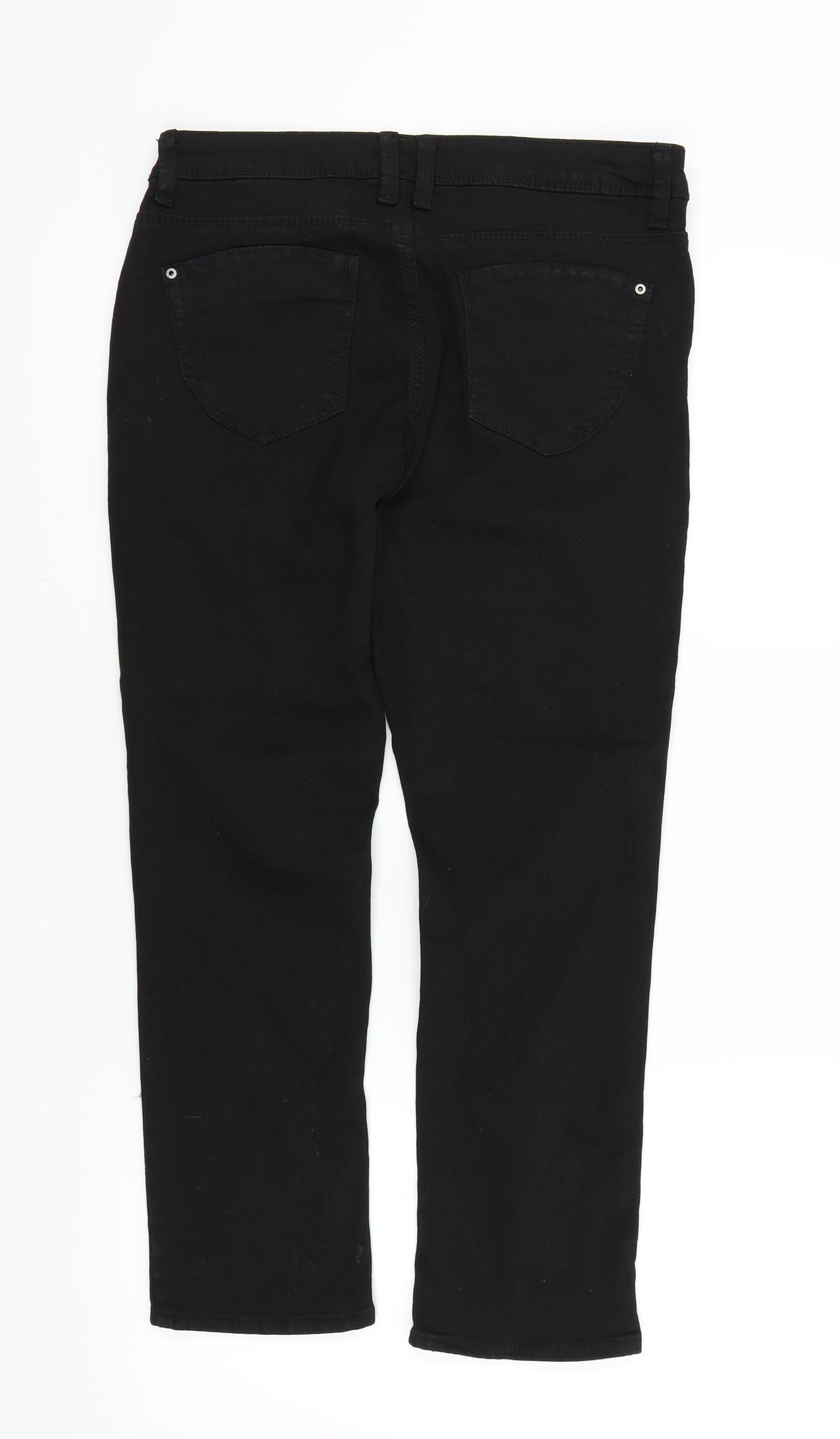 Denim & Co. Womens Black   Straight Jeans Size 10 L27 in