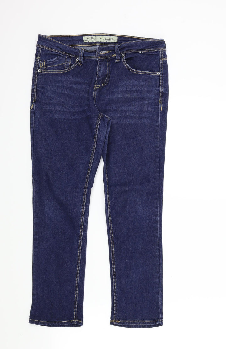 denim&co Womens Blue Skinny Jeans Size 10 L27 in