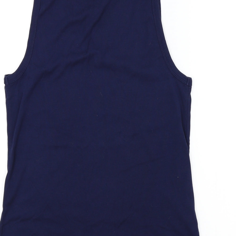 TU Womens Blue Colourblock  Basic T-Shirt Size 22