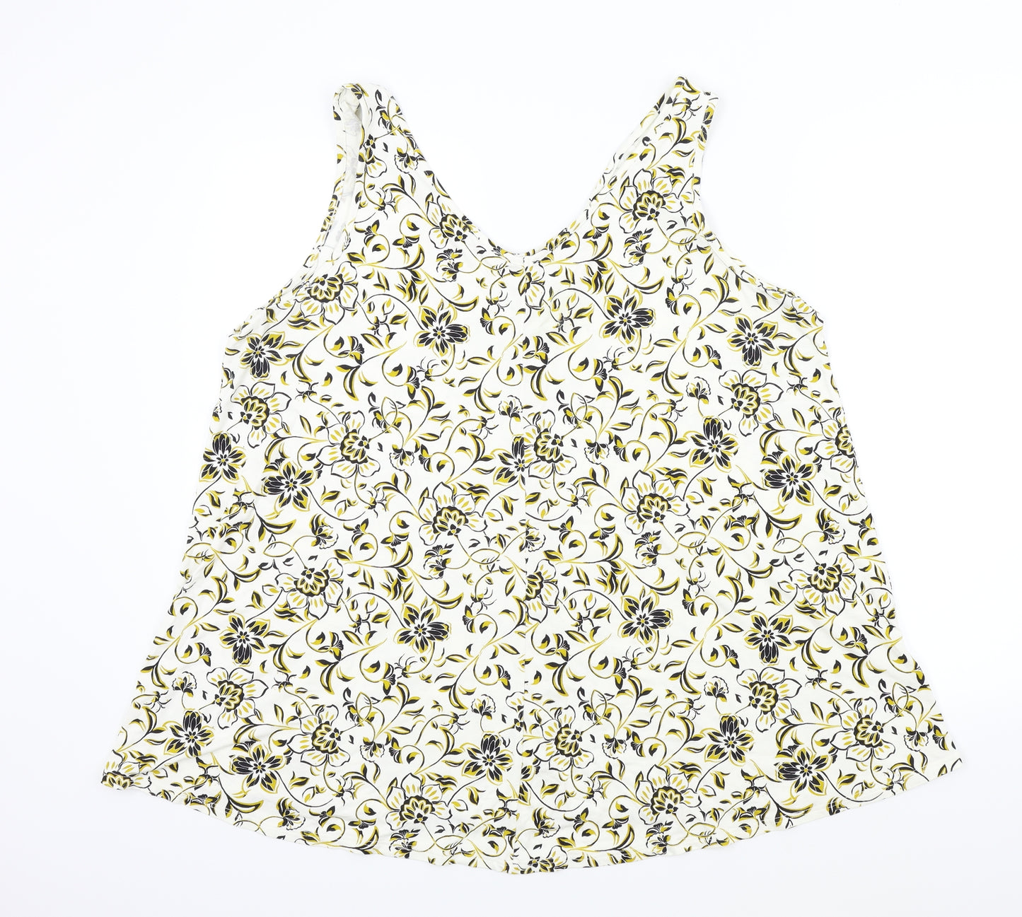 Evans Womens Multicoloured Floral  Basic T-Shirt Size 24