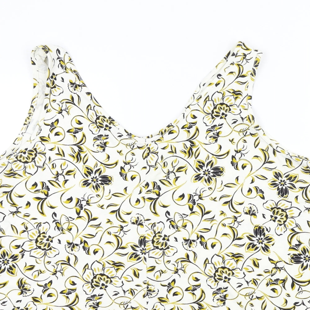 Evans Womens Multicoloured Floral  Basic T-Shirt Size 24