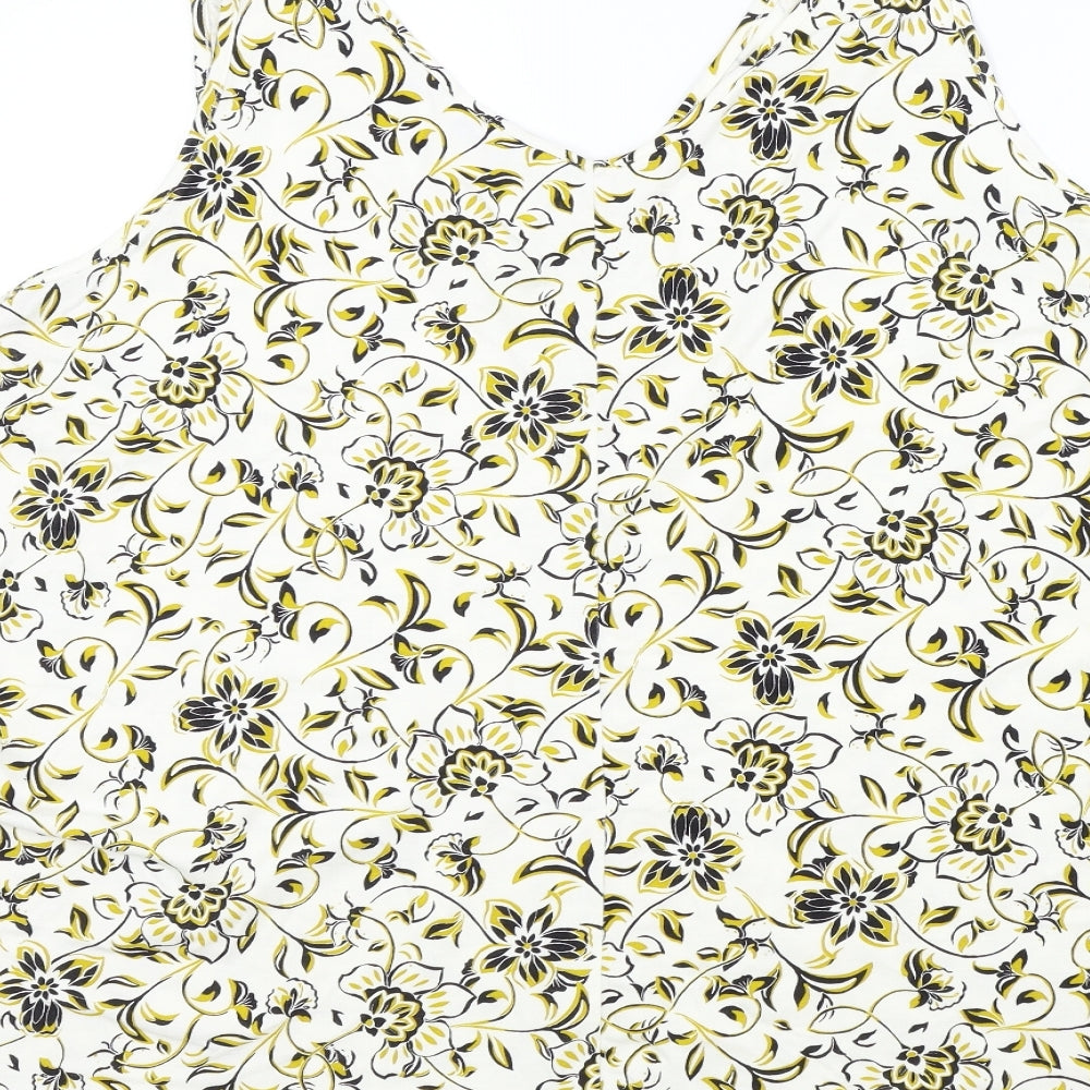 Evans Womens Multicoloured Floral  Basic T-Shirt Size 24