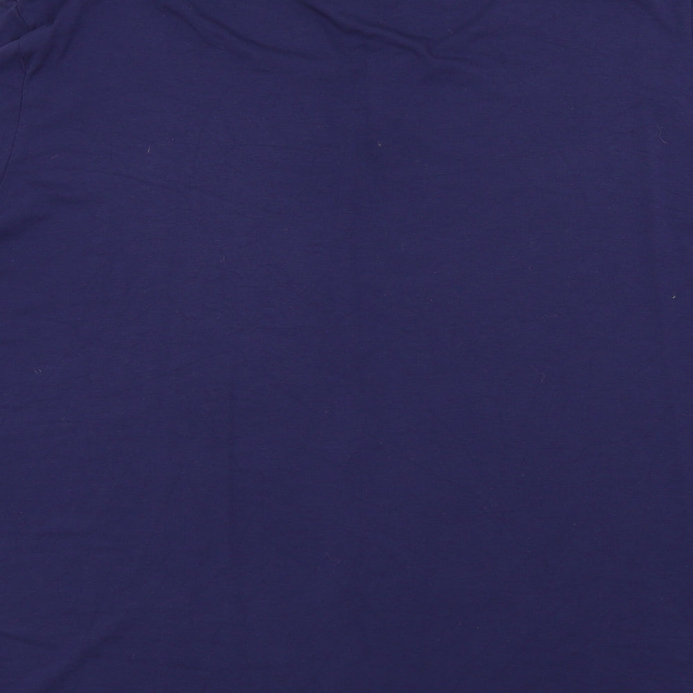 Sheego Womens Blue Colourblock  Basic T-Shirt Size 28