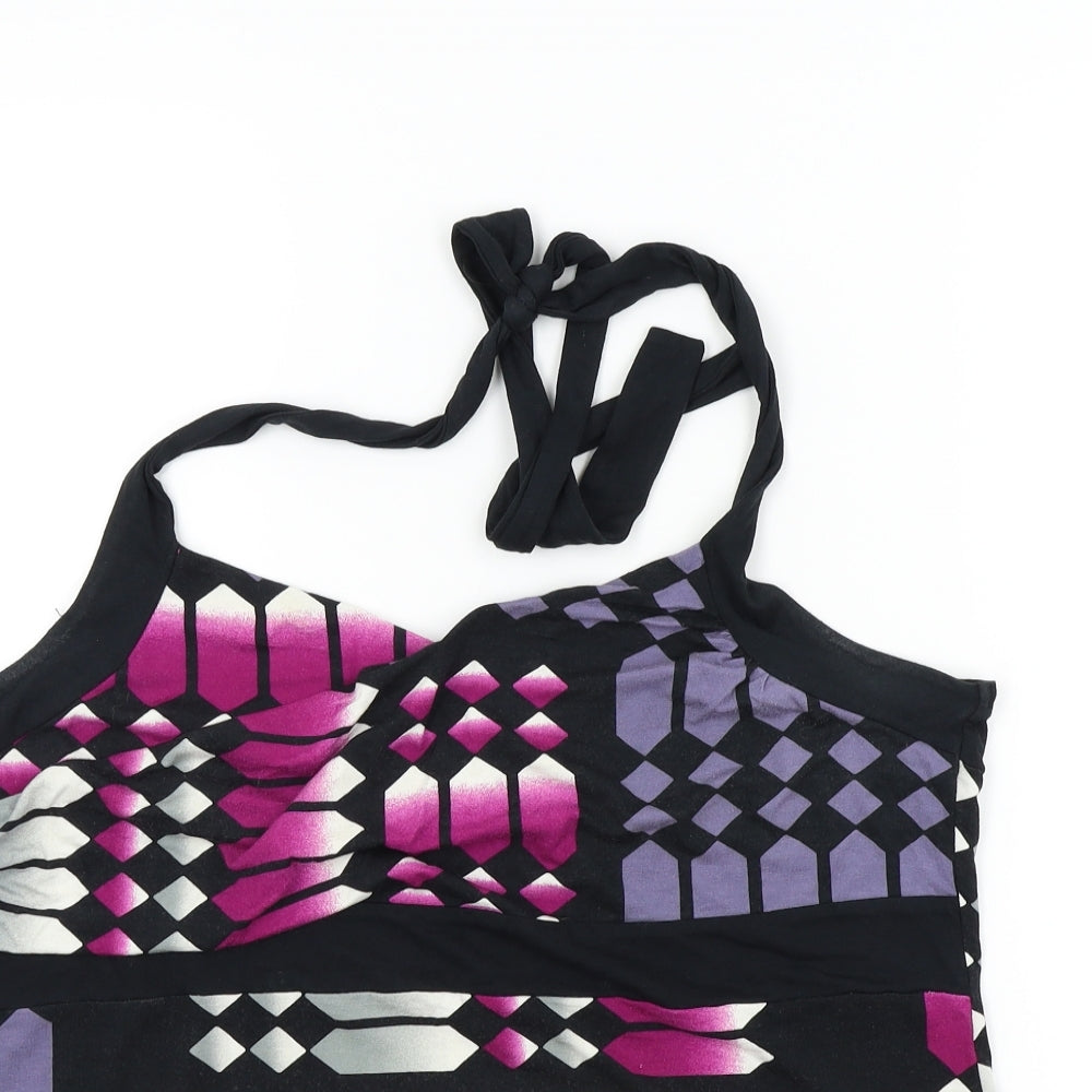 NEXT Womens Multicoloured Geometric  Basic T-Shirt Size 22