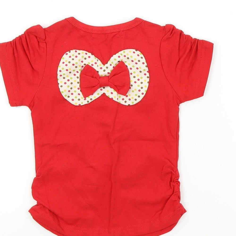 spenema Baby Pink Colourblock  Basic T-Shirt Size 6-9 Months