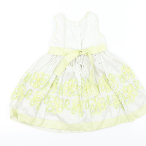 Youngland Baby Yellow   Fit & Flare  Size 12 Months