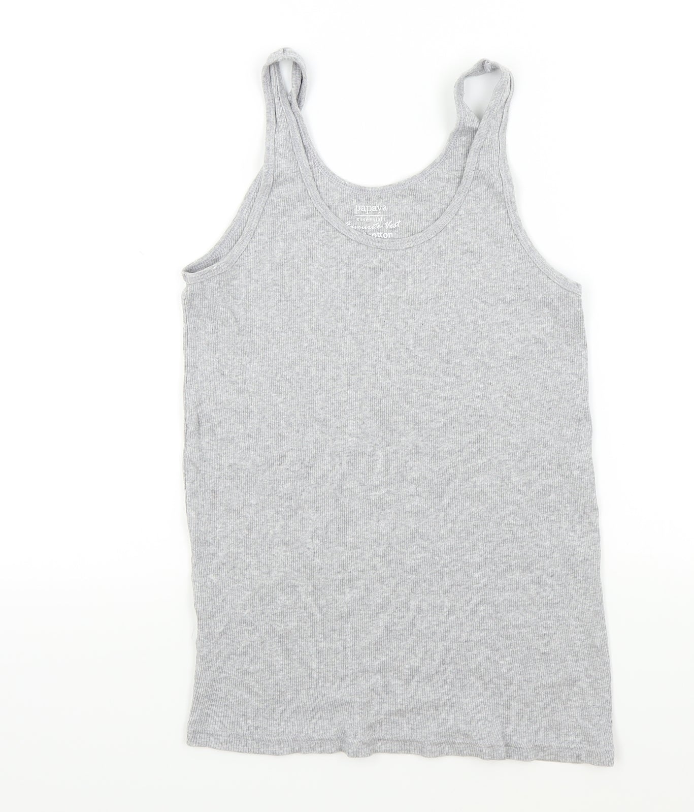 Papaya Womens Grey Colourblock  Basic T-Shirt Size 14