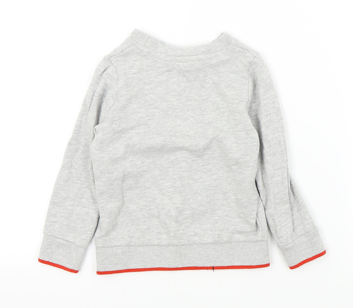 lily&dan Boys Grey   Pullover Jumper Size 3-4 Years  - merry slothmas