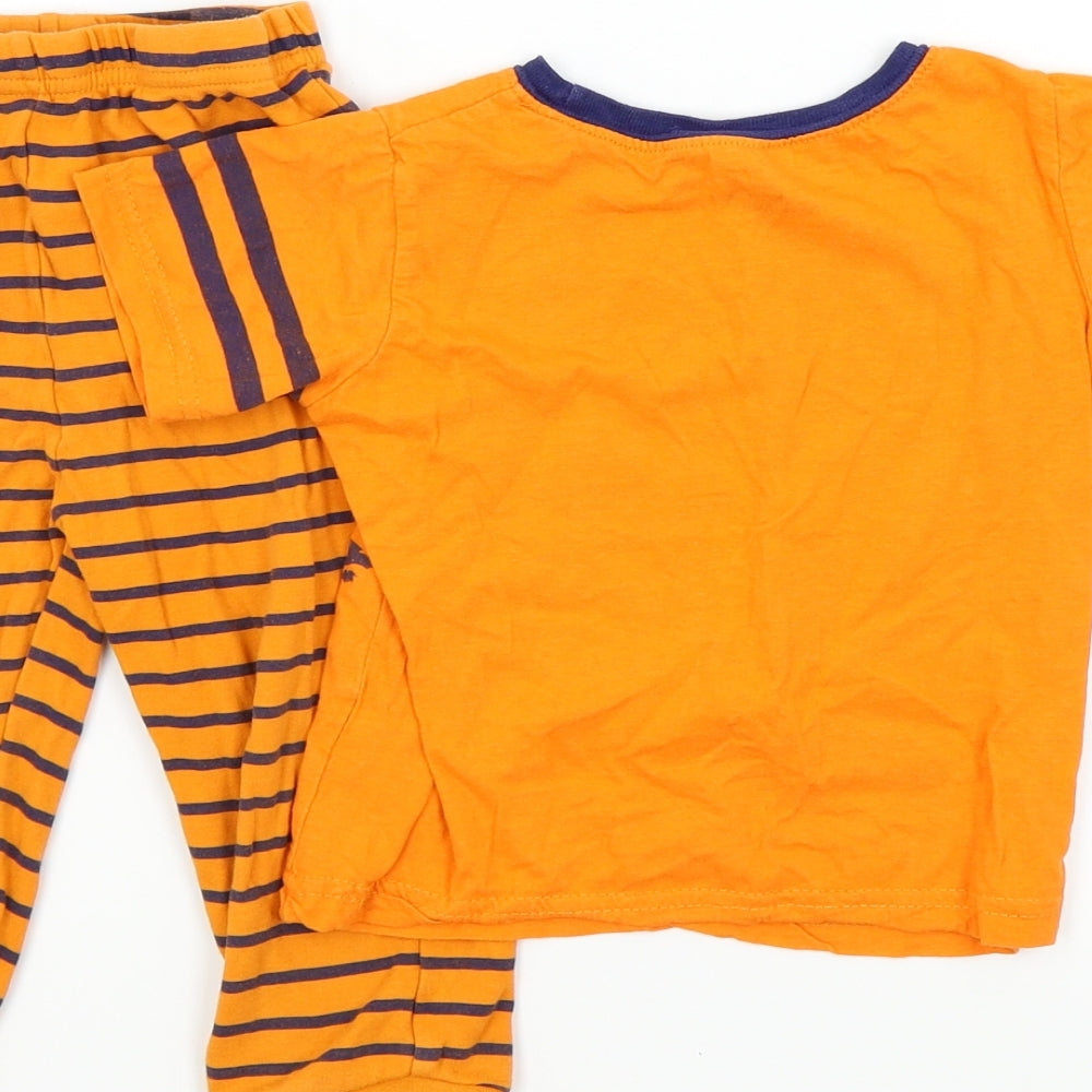 Disney Boys Orange Colourblock   Pyjama Set Size 2-3 Years  - lion king