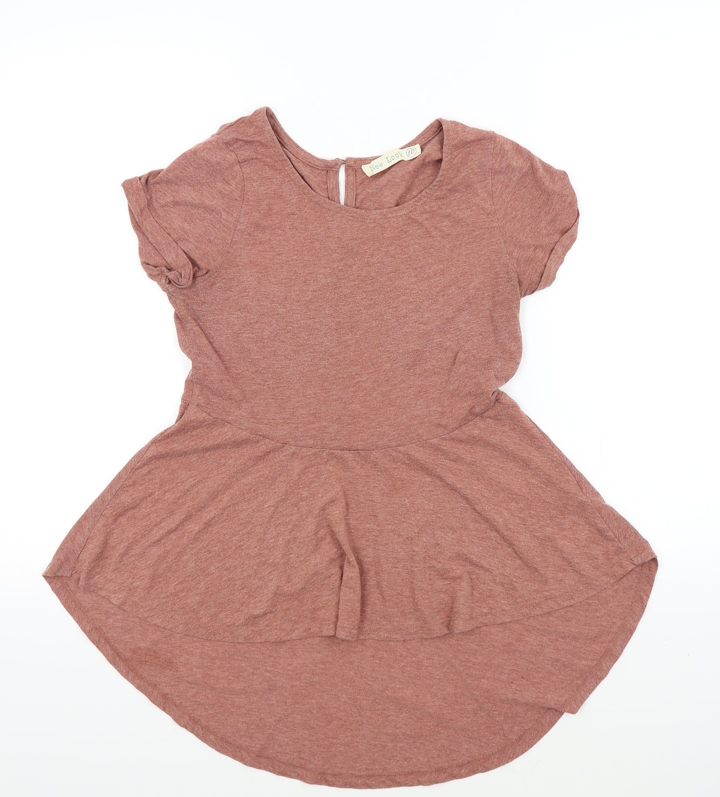 New Look Womens Brown Colourblock  Basic T-Shirt Size 10