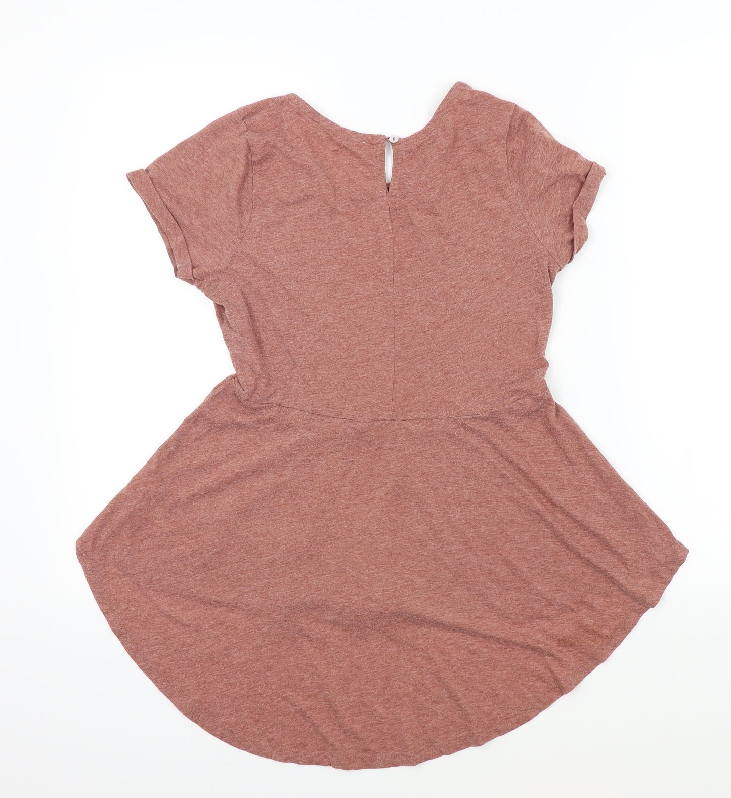 New Look Womens Brown Colourblock  Basic T-Shirt Size 10